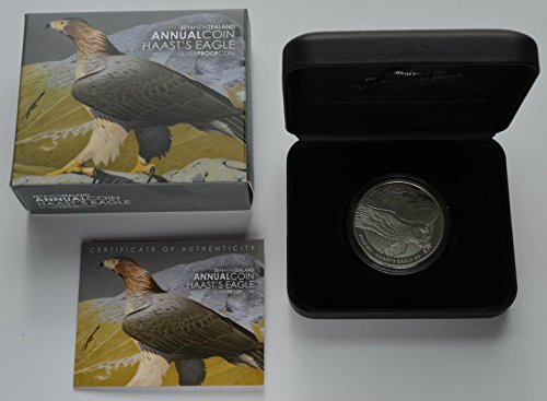 2016 NZ Silver $5 Proof Coin - Haast's Eagle $5 Uncirculated
